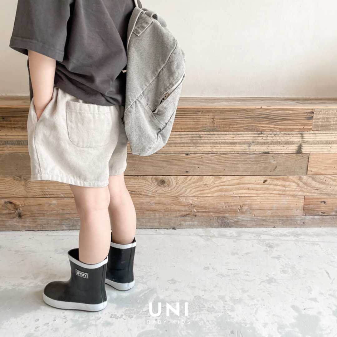【UNI】ユニセックスデニムショートパンツ（80-130）