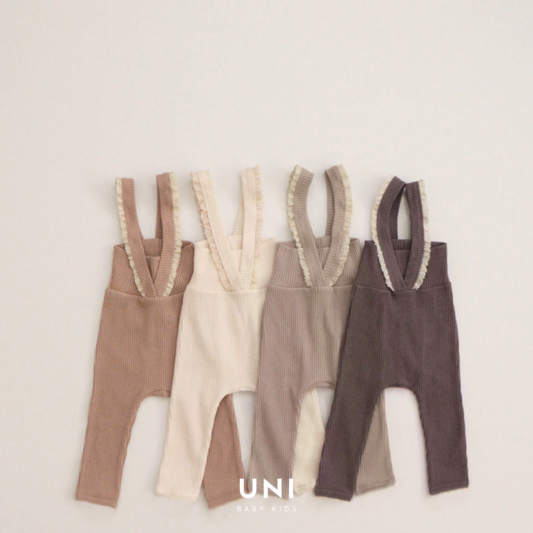 【UNI】ラテカラーフリル帽子付きサロペット（60-90）