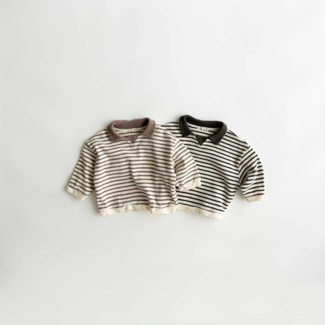 【UNI】ベビチーノ襟付きロングTシャツ（70-100）